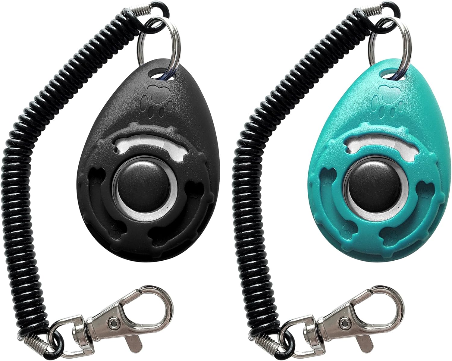 Pet Training Clicker with Wrist Strap - Dog Training Clickers (New Black + Blue) - Image 4