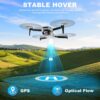 Drone with Camera for Adults, 2K HD GPS Drone with Auto Return, Follow Me, Circle Fly, Waypoint Fly, Optical Flow, Brushless Motor, Foldable 5G Transmission FPV Quadcopter - Image 6