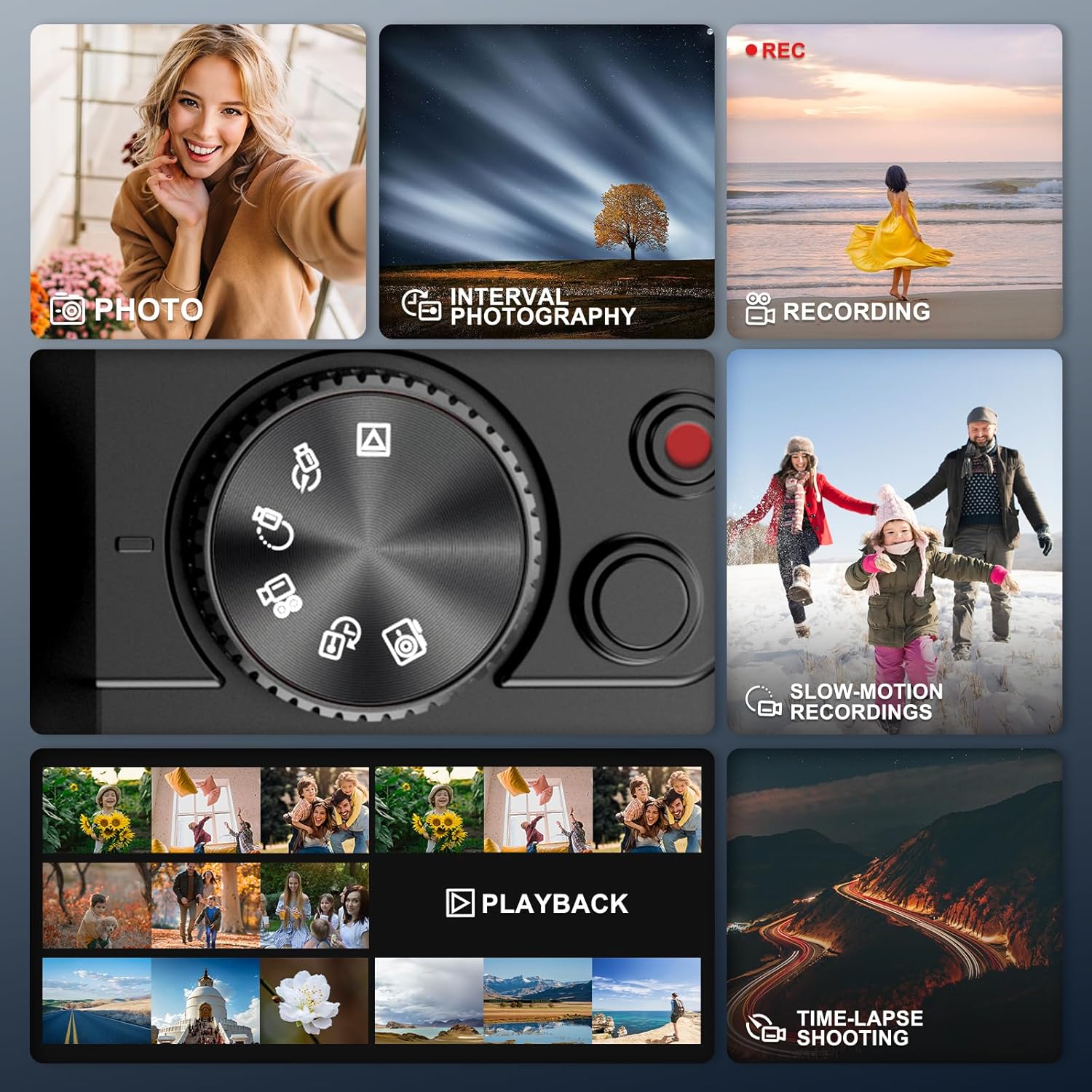 48MP Digital Cameras for Photography with WiFi & App Control,4K Autofocus Vlogging Camera for YouTube with 16X Zoom, Anti-Shake, 32GB TF Card, Dual Batteries, 52mm Wide Angle & Macro Lens - Image 4