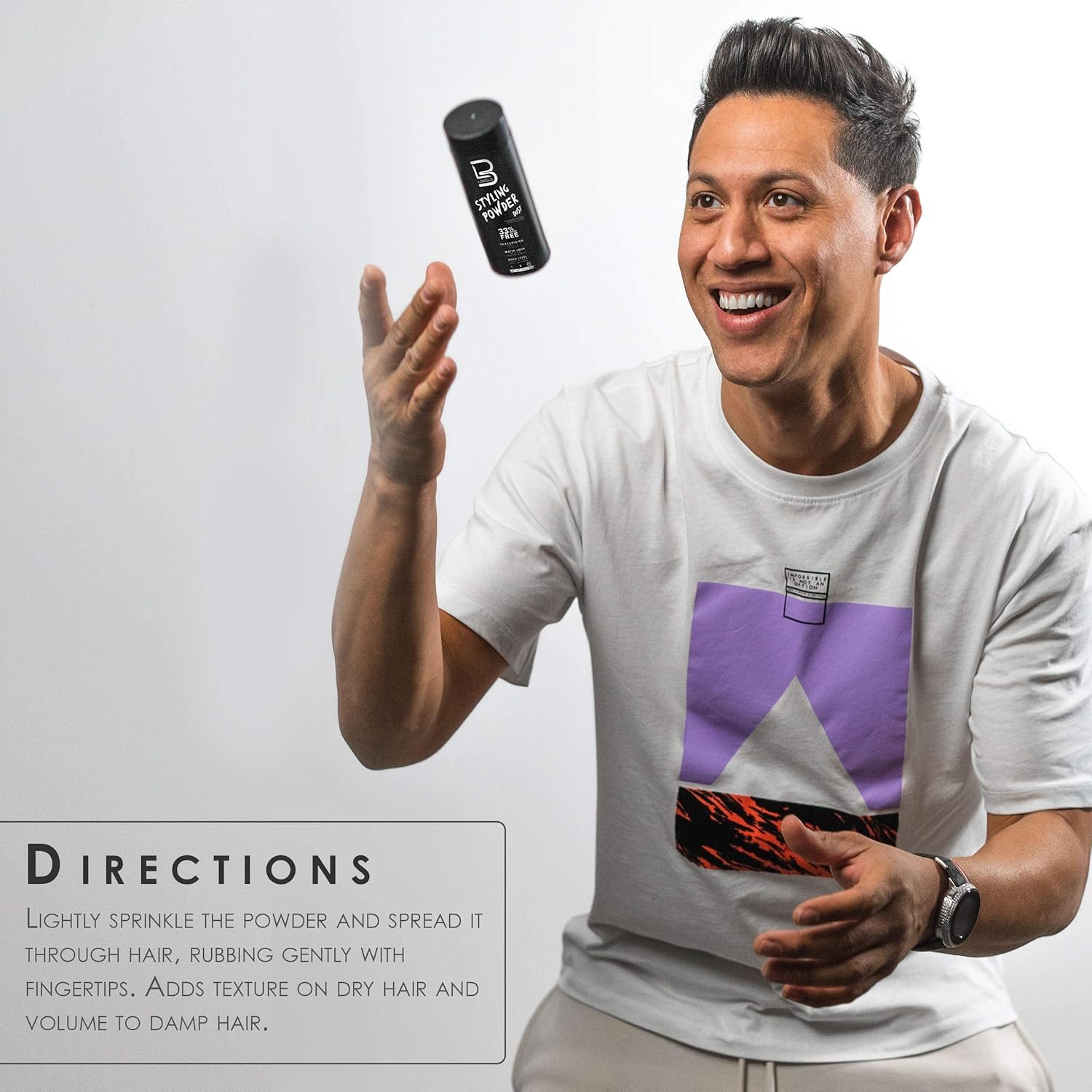 L3 Level 3 Styling Powder - Natural Look Mens Powder - Easy to Apply with No Oil or Greasy Residue - Image 3