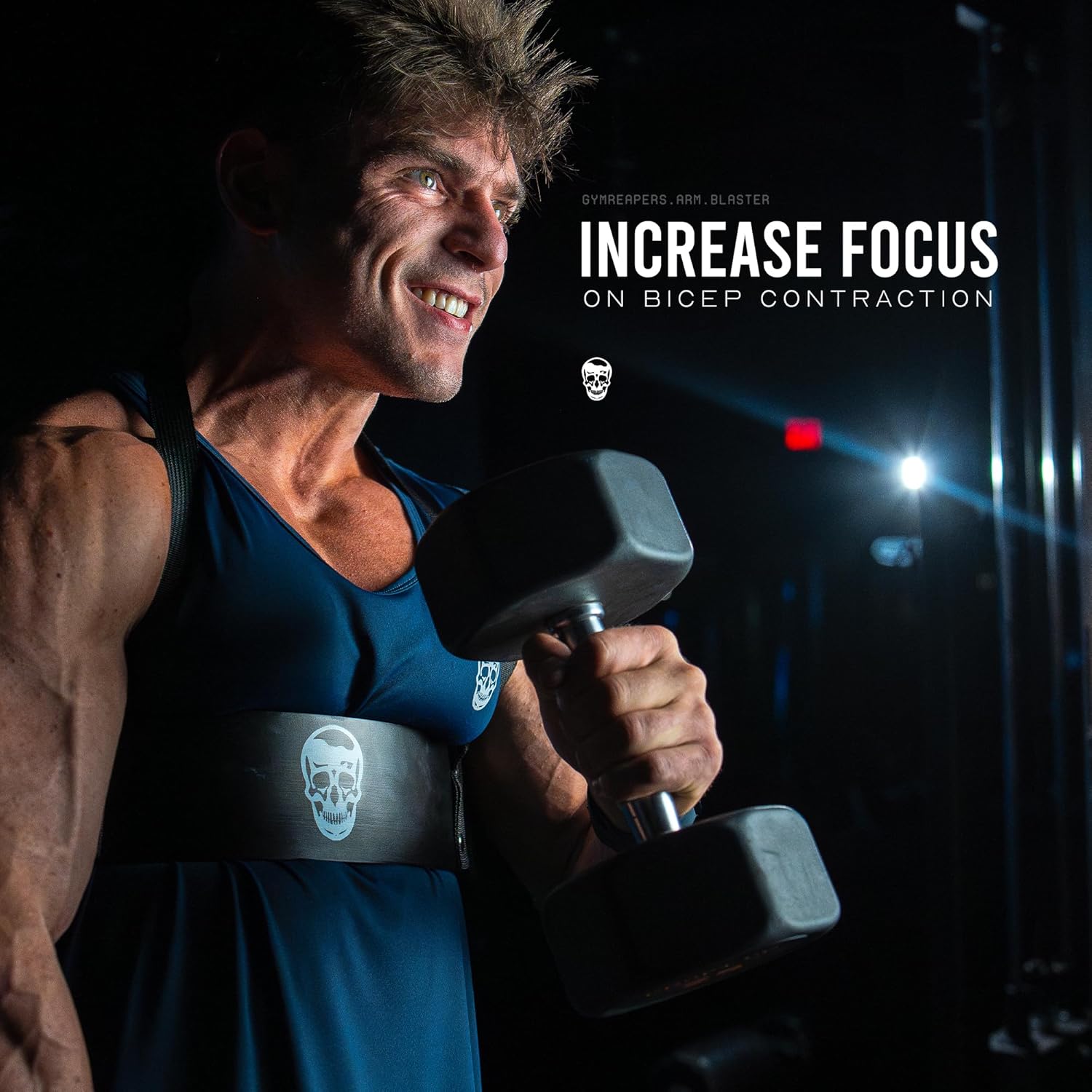 Gymreapers Bicep Arm Blaster - Bicep Curl Isolator w/Contoured, Padded Edges - Adjustable Bicep Bomber for Weightlifting & Bodybuilding - Image 5