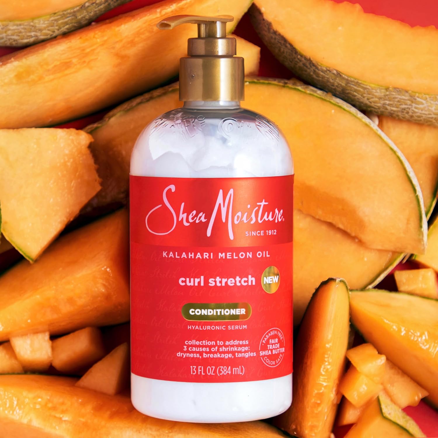 SheaMoisture Curl Stretch Conditioner Kalahari Melon Oil Infused with Hyaluronic Serum, Hydration Hero Deeply Moisturizes and Repairs Damage, for Easy Detangling and Styling 13 Fl Oz - Image 12