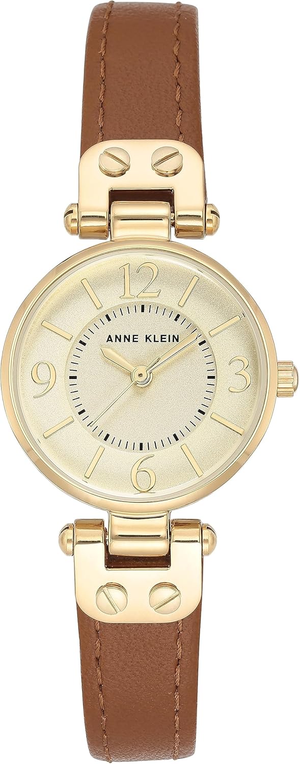 Anne Klein Women's Leather Strap Watch - Image 2