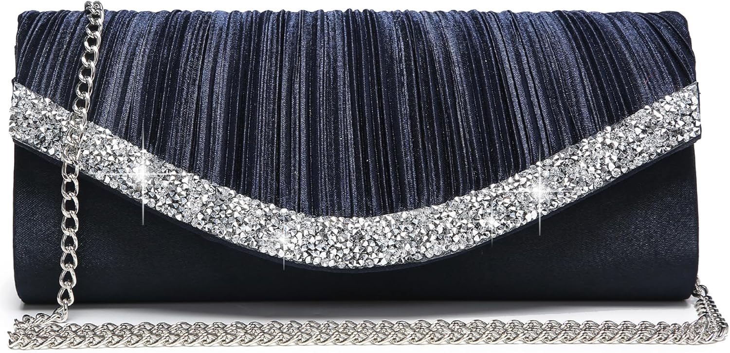 Dasein Clutch Purses for Women Evening Bags Formal Clutches with Rhinestones for Wedding Party Prom Dressy Purse - Image 2