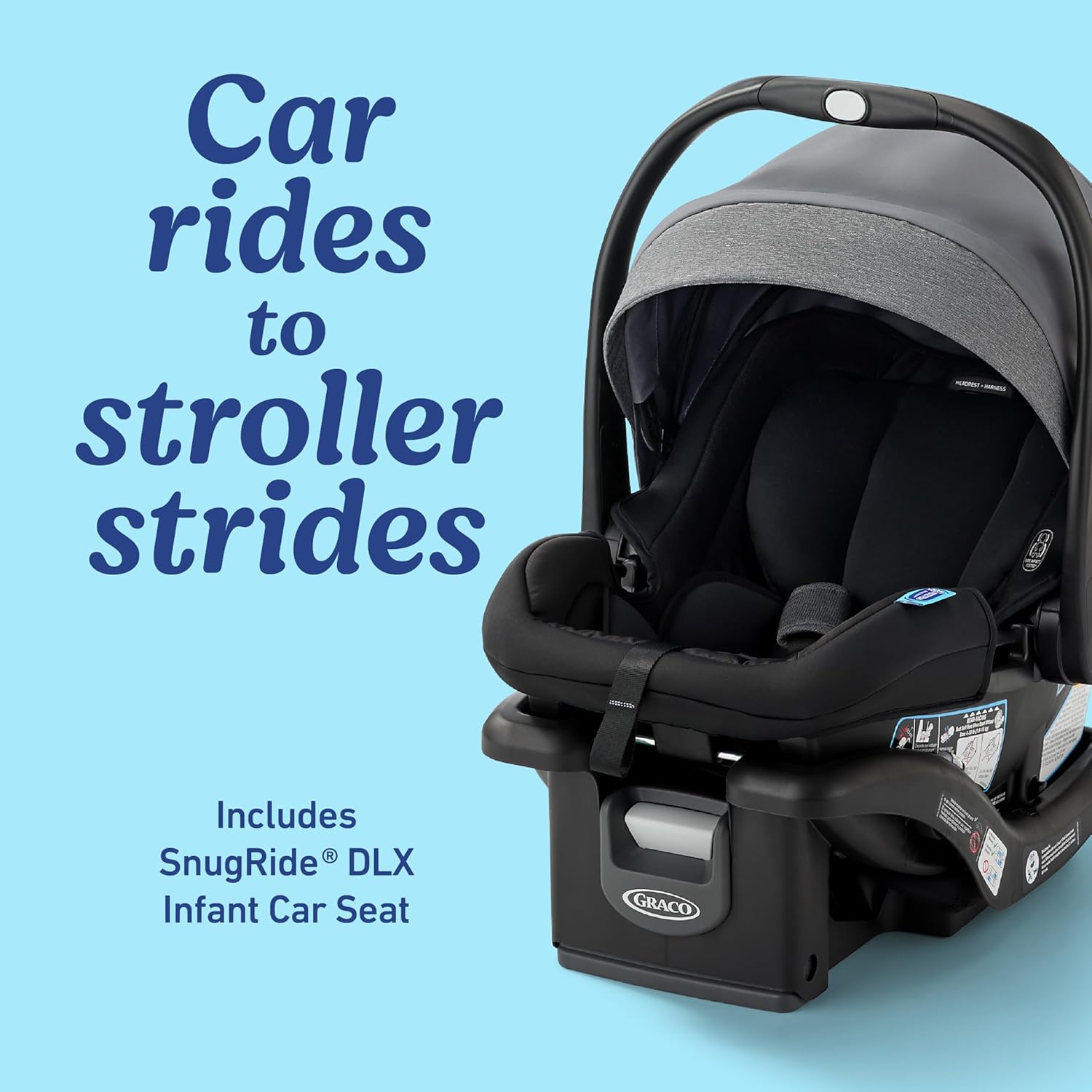 Graco Modes Nest2Grow Travel System, Ren with Expandable Double Stroller - Image 7