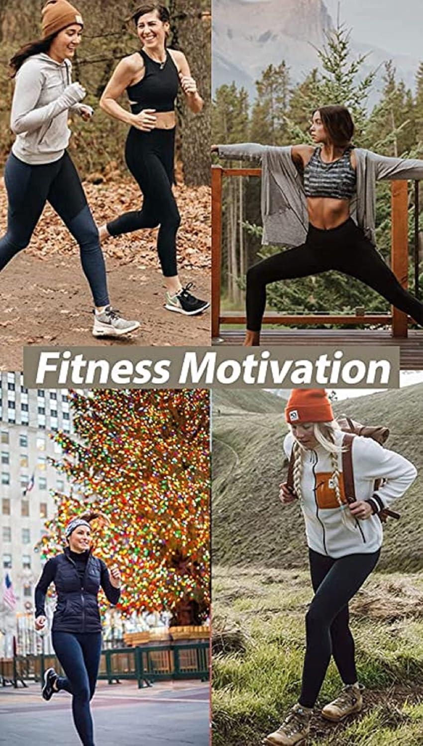 NexiEpoch 4 Pack Leggings for Women - High Waisted Tummy Control Soft Black Capri Yoga Pants with Pockets for Workout - Image 4