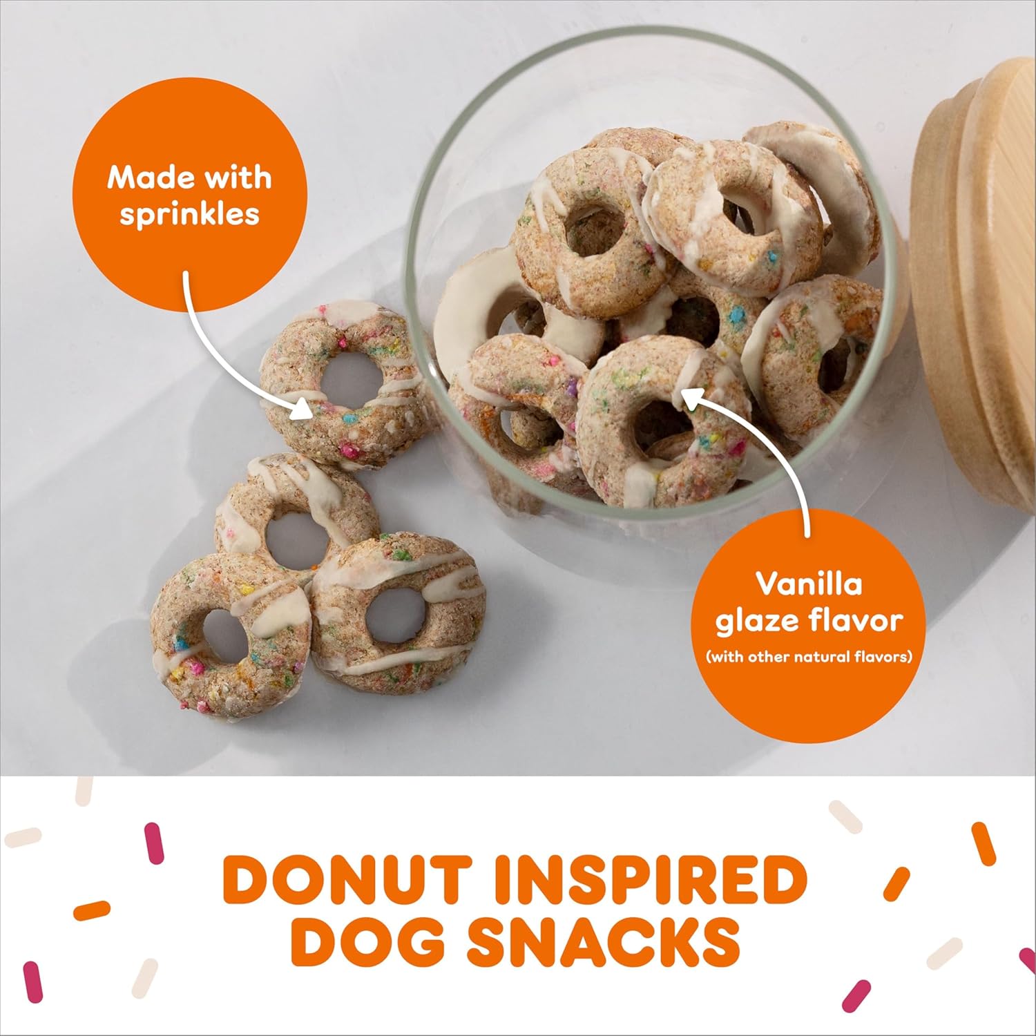 Milk-Bone Limited Edition Dunkin' Vanilla Glaze Flavor Biscuit Dog Treats, 8 Ounce - Image 5