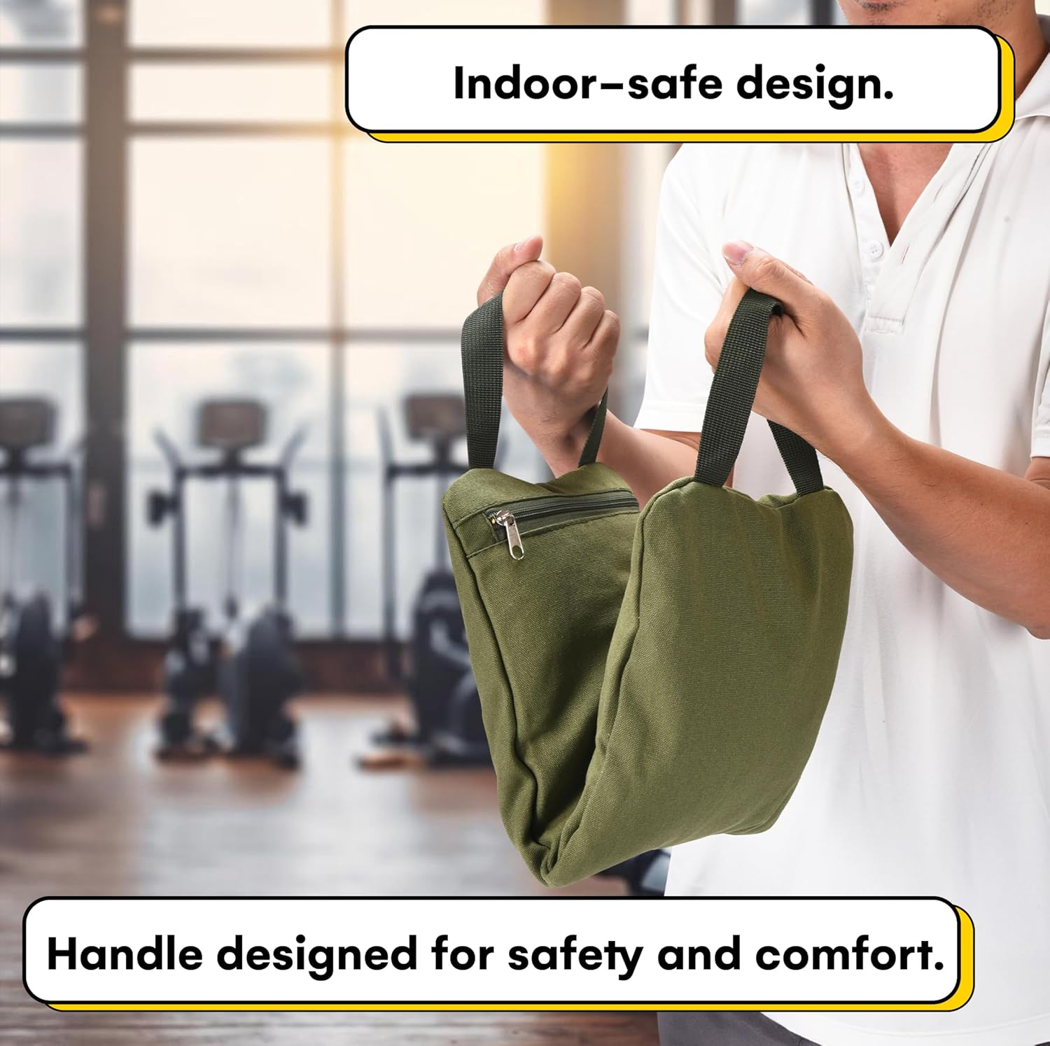 Kettlebell Kings Yoga Sandbags with Handle - Weightlifting Training Sandbags - Dust-Proof Inner Bag for Home Training, Yoga, and Fitness - Durable and Versatile Workout Tool - Image 6