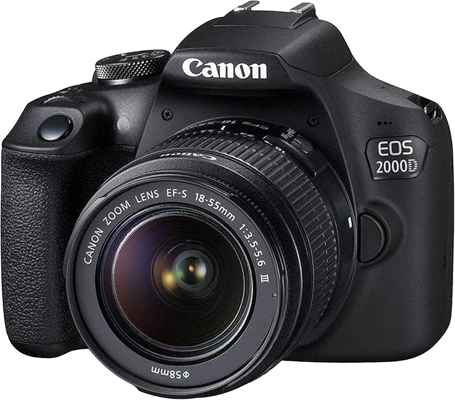 Canon EOS 2000D / Rebel T7 DSLR Camera w/EF-S 18-55mm F/3.5-5.6 Zoom Lens + 64GB Memory, LED Video Light, Case, Gripster Tripod, and More (Essential Bundle) (Renewed) - Image 3