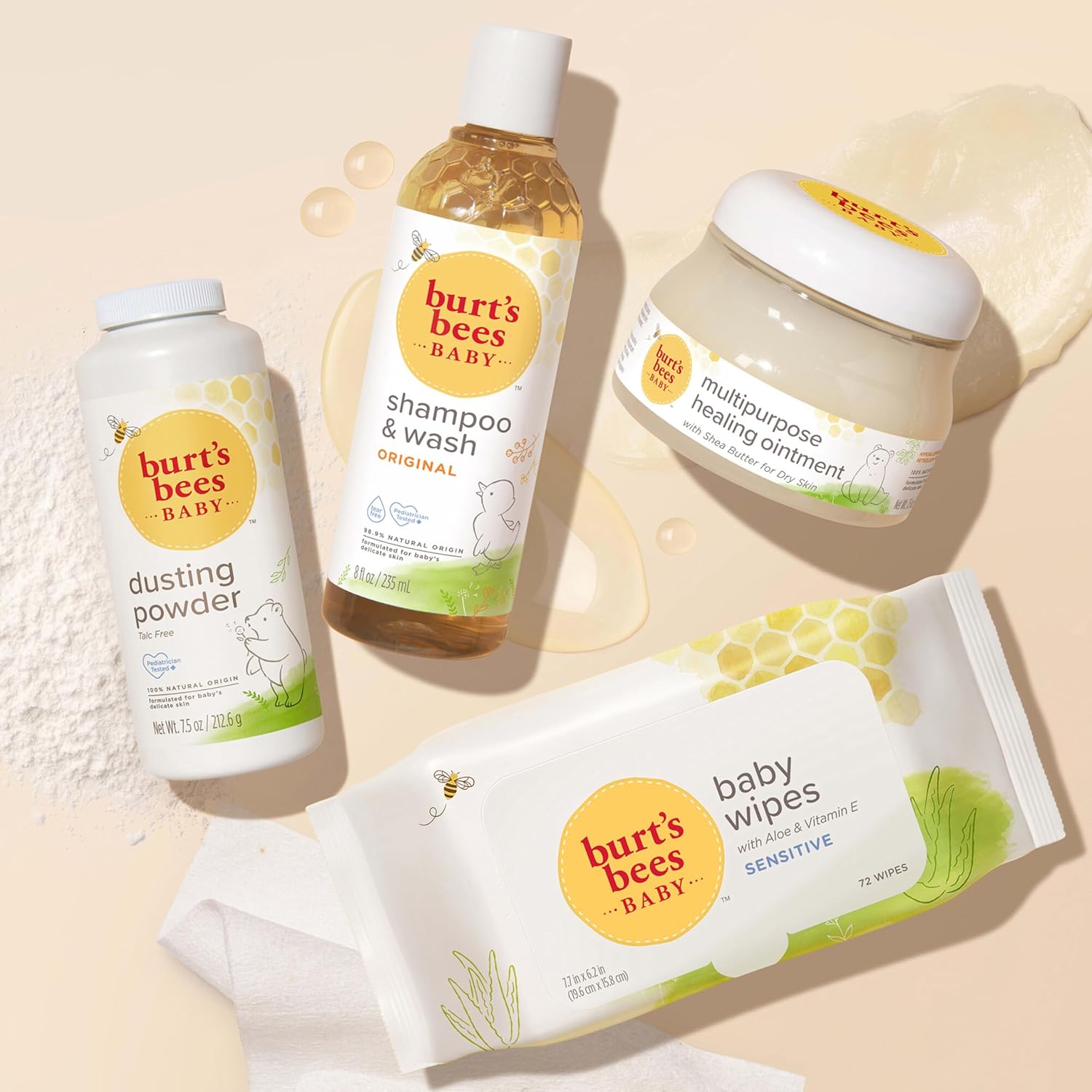 Burt's Bees Baby 100% Natural Multipurpose Healing Ointment, Face & Body Baby Ointment – 7.5 Ounce Tub - Image 11