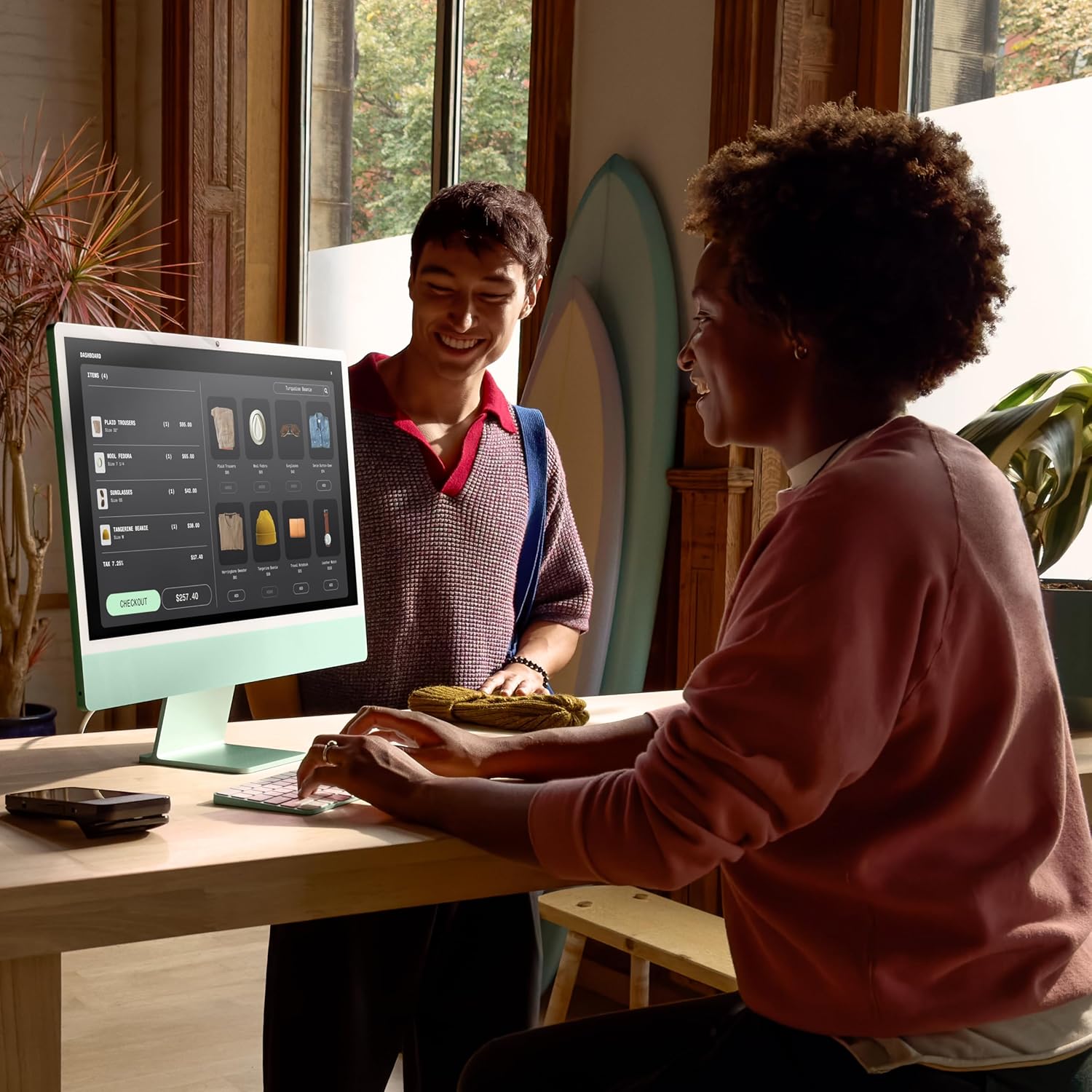 Apple 2024 iMac All-in-One Desktop Computer with M4 chip with 8-core CPU and 8-core GPU: Built for Apple Intelligence, 24-inch Retina Display, 16GB Unified Memory, 256GB SSD Storage; Pink - Image 6