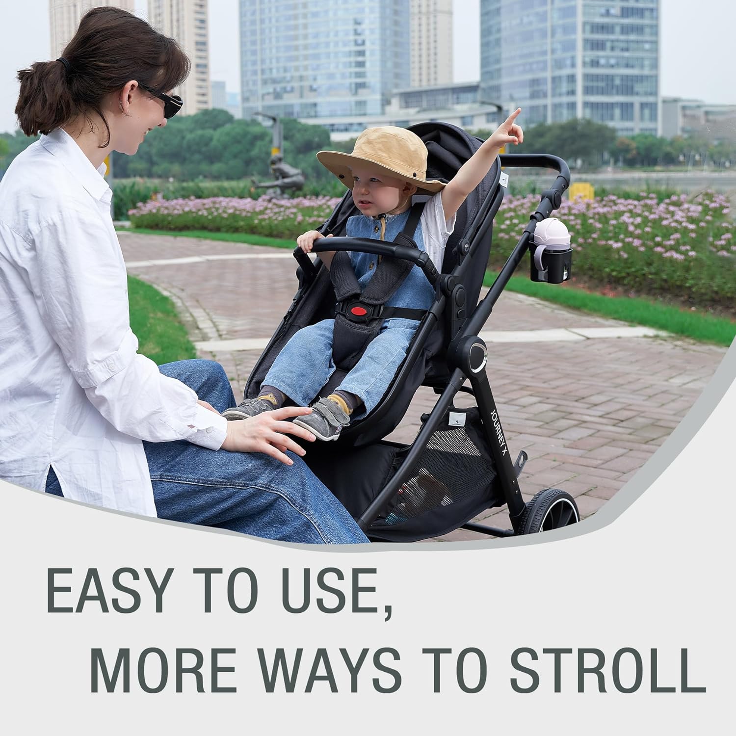 Baby Stroller 2 in 1 Newborn Convertible Stroller Bassinet for Infant New Born Pushchair 0-36 Month - Image 5