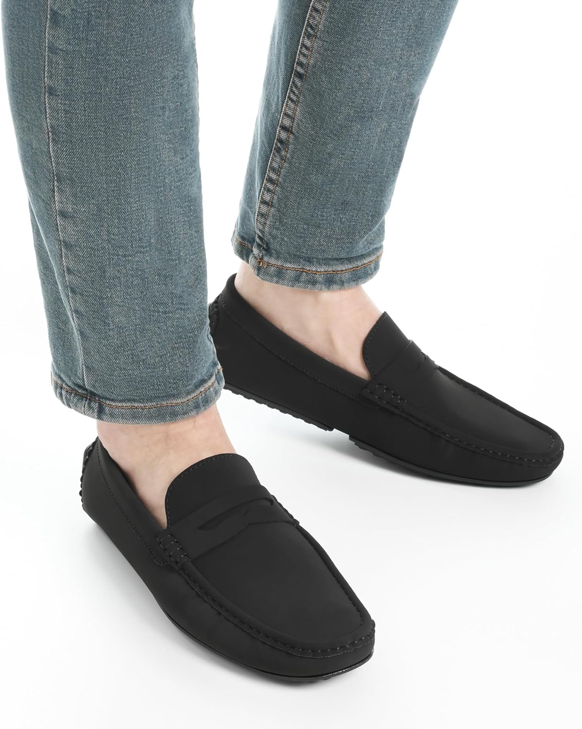 Bruno Marc Men's Slip-on Penny Loafer Suede Driving Shoes - Image 7