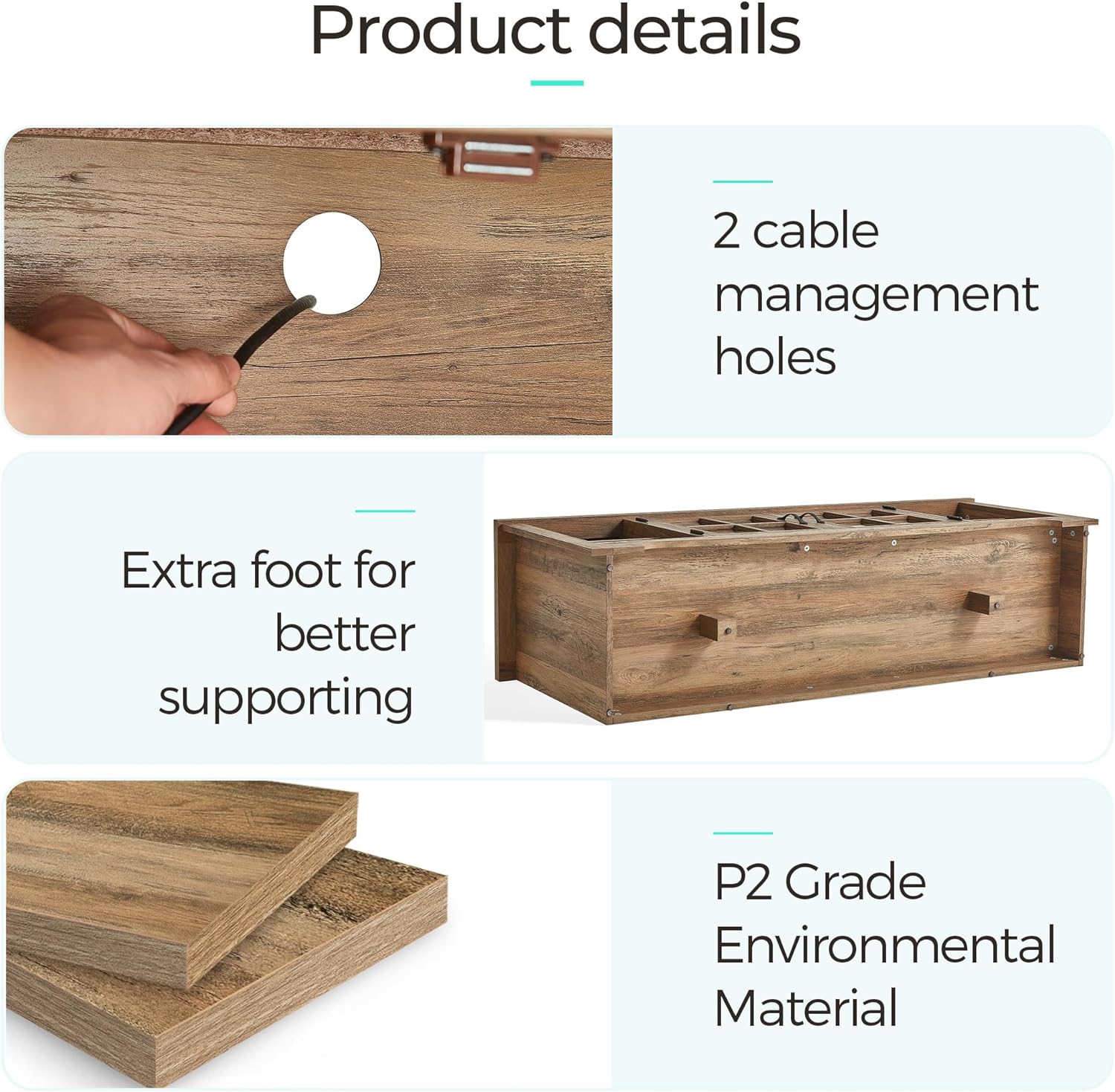 LINSY HOME Farmhouse TV Stand for 65 Inch TV, Wood Entertainment Center with Glass Door Storage Cabinet & Adjustable Shelves, Large Sturdy Console Table for Living Room & Bedroom - Image 6