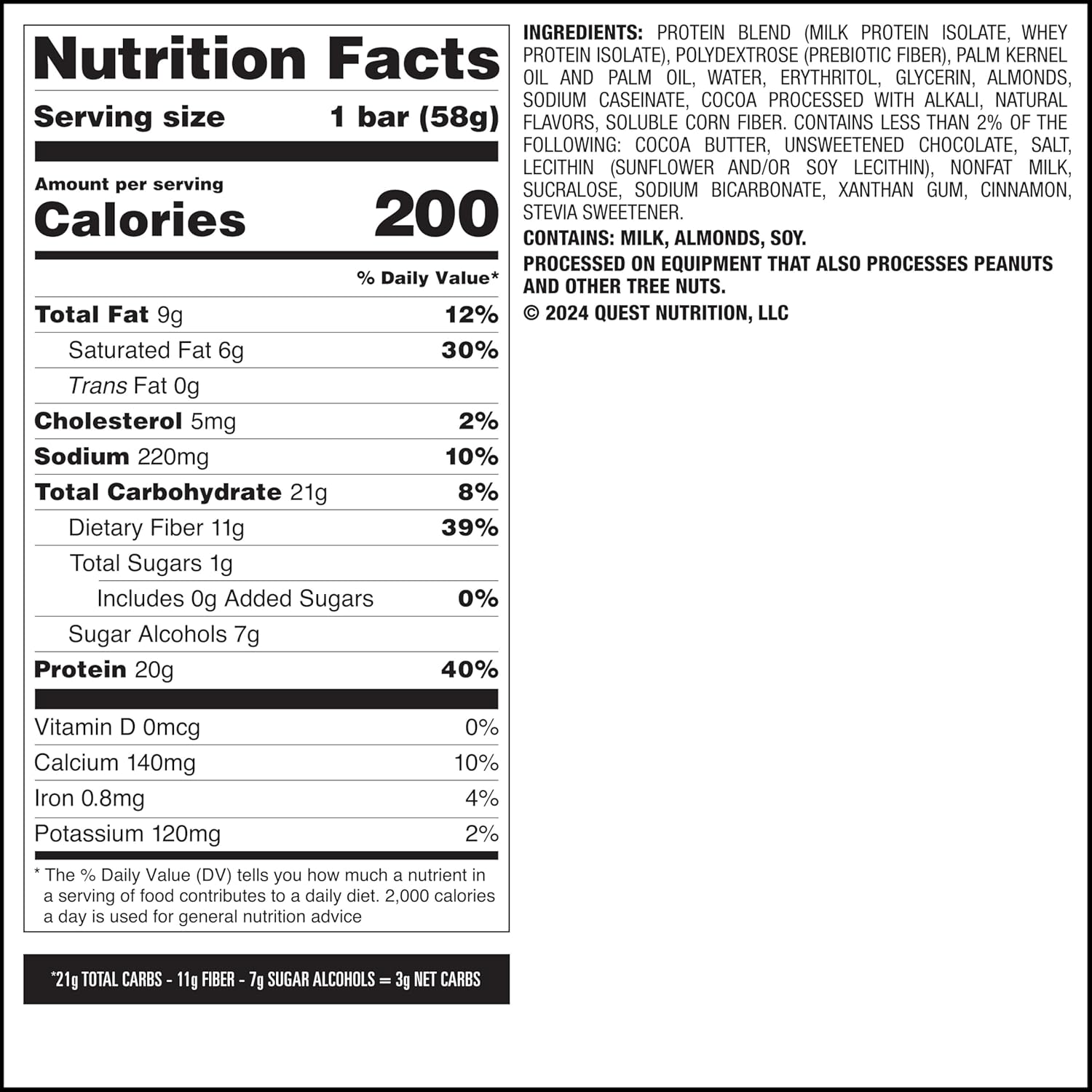 Quest Nutrition Overload Protein Bars, Cookie Commotion, 20g Protein, 1g Sugar, 3g Net Carbs, Gluten Free, 12 Count - Image 8