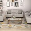 3 Pieses Mid-Century Modern Sofa Sets Linen Fabric Tufted Back Sofa&Couch Include 3 Seaters Couch, Loveseat and Armchair with Rivets Rivets for Home Apartment Office Living Room Furniture Sets - Image 12