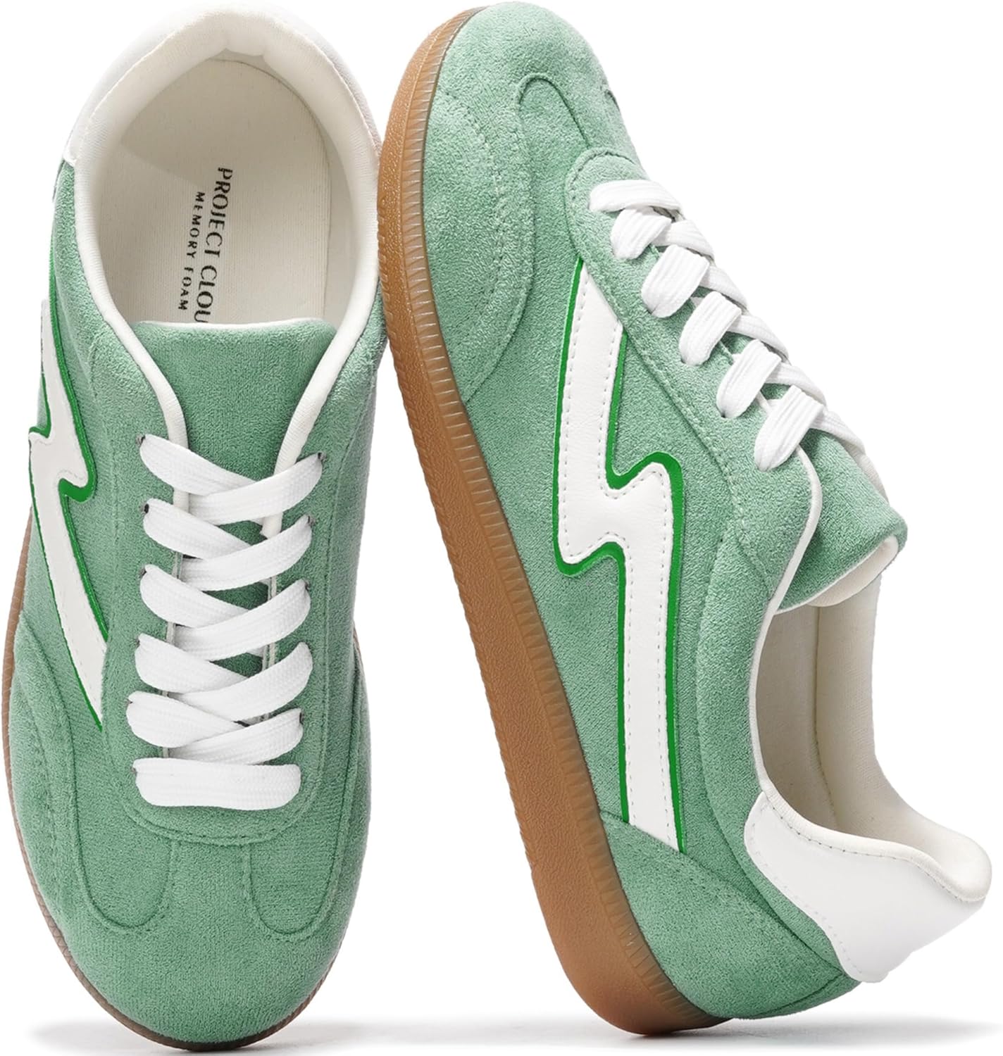 Project Cloud Sneakers for Women - Lace-Up Shoes for Women Trendy Women Sneakers with Memory Foam Insole Women's Fashion Sneakers Non-Slip Womens Shoes (Irita) - Image 2