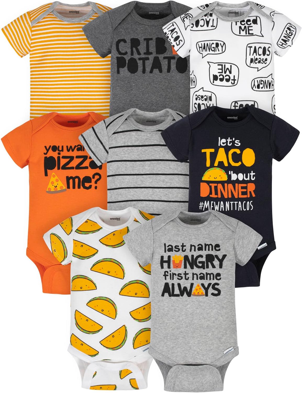Onesies Brand baby-boys 8-pack Short Sleeve Mix & Match Bodysuits - Image 2