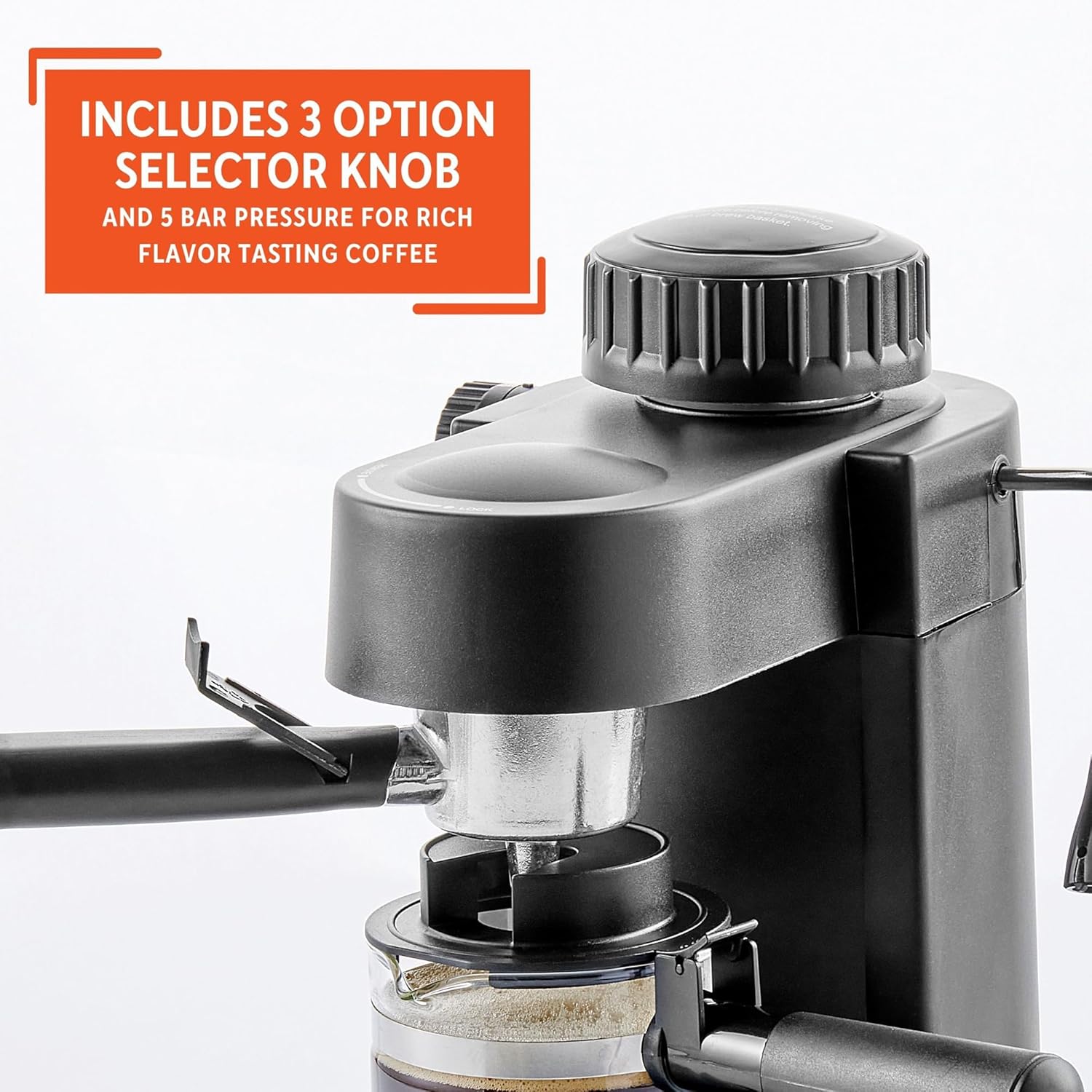 IMUSA USA GAU-18202 4 Cup Espresso/Cappuccino Maker,120 volts, Black - Image 6