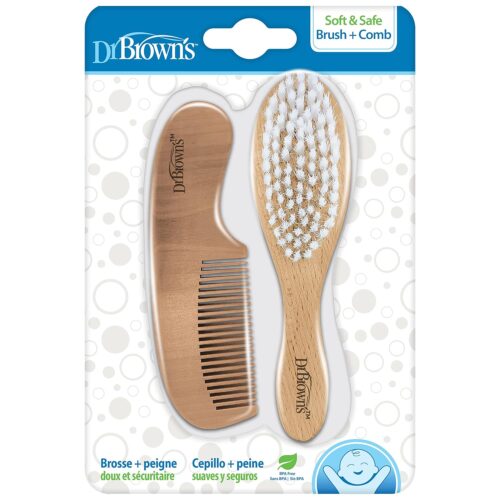 Dr. Brown’s Soft and Safe Baby Brush + Comb