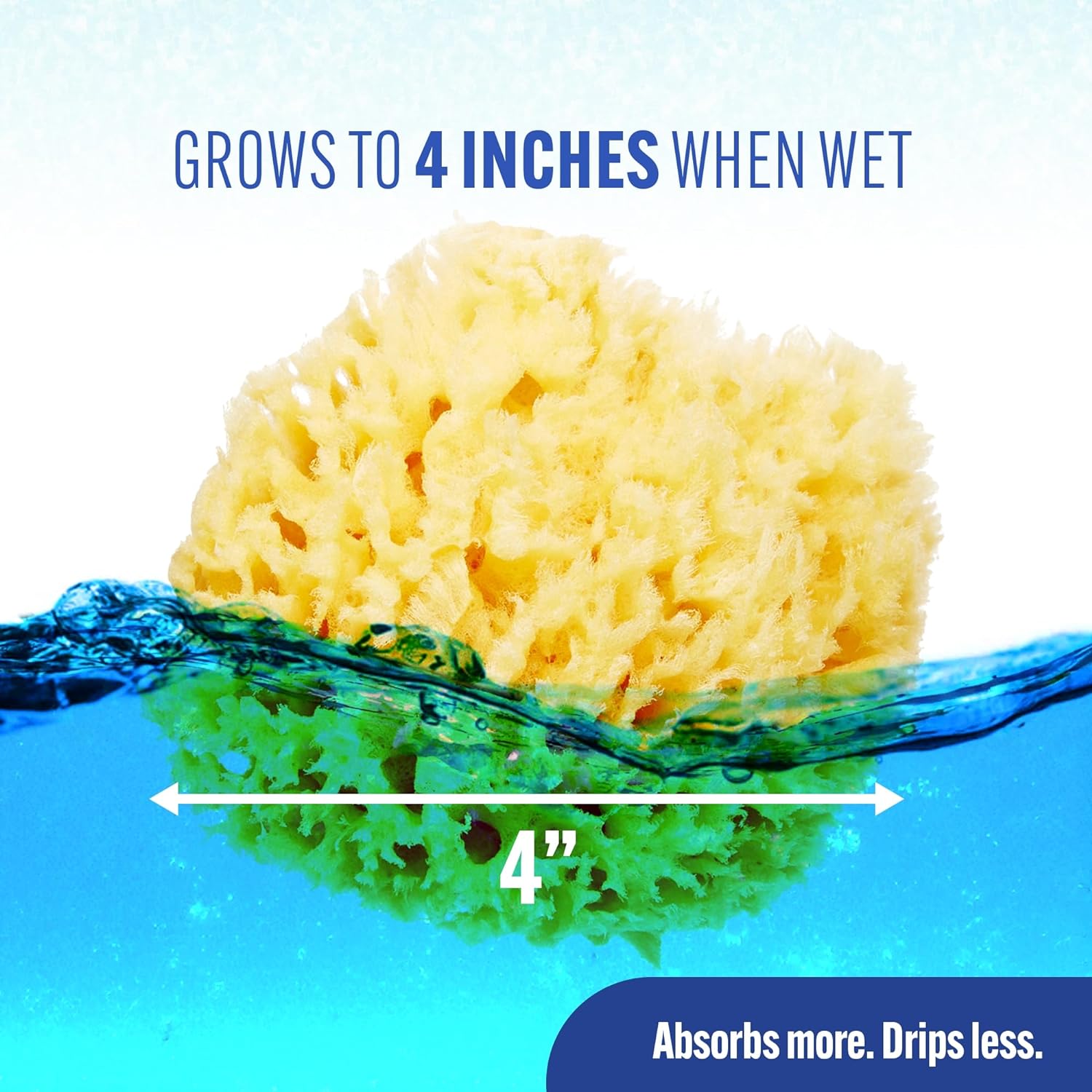 Baby Buddy Natural Wool Sea Sponge, Newborn Bath Time Essential, Ultra Soft for Delicate Skin, Hypoallergenic and Biodegradable, 2 Pack - Image 5