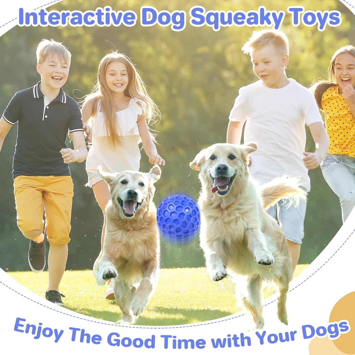 Indestructible Squeaky Dog Ball, Relieves Anxiety, Cleans Teeth, Interactive Chew Toy for Aggressive Chewers, Dog Toy for Large Breeds, Outdoor Waterproof - Image 8