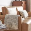 63" Faux Leather Loveseat Sofa, Mid-Century Modern Decor 2 Seater Love Seat Couches, Comfy Armrest Small Couch with Wood Grain Legs for Living Room Apartment, Tan Leather - Image 8