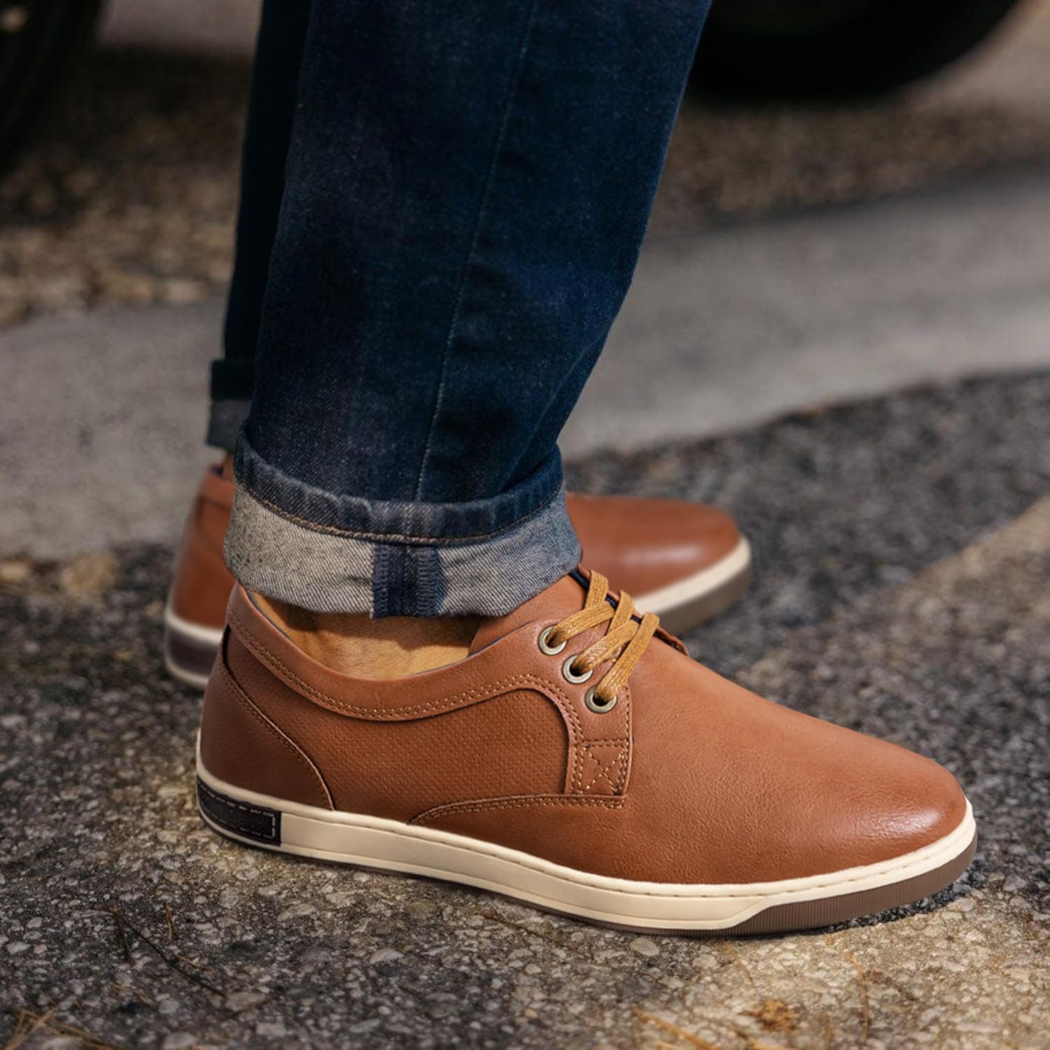 Jousen Men's Fashion Sneakers Classic Retro Casual Shoes for Men Breathable Business Dress Sneaker - Image 5