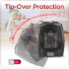 BLACK+DECKER Portable Space Heater, Room Space Heater with Carry Handle for Easy Transport - Image 7