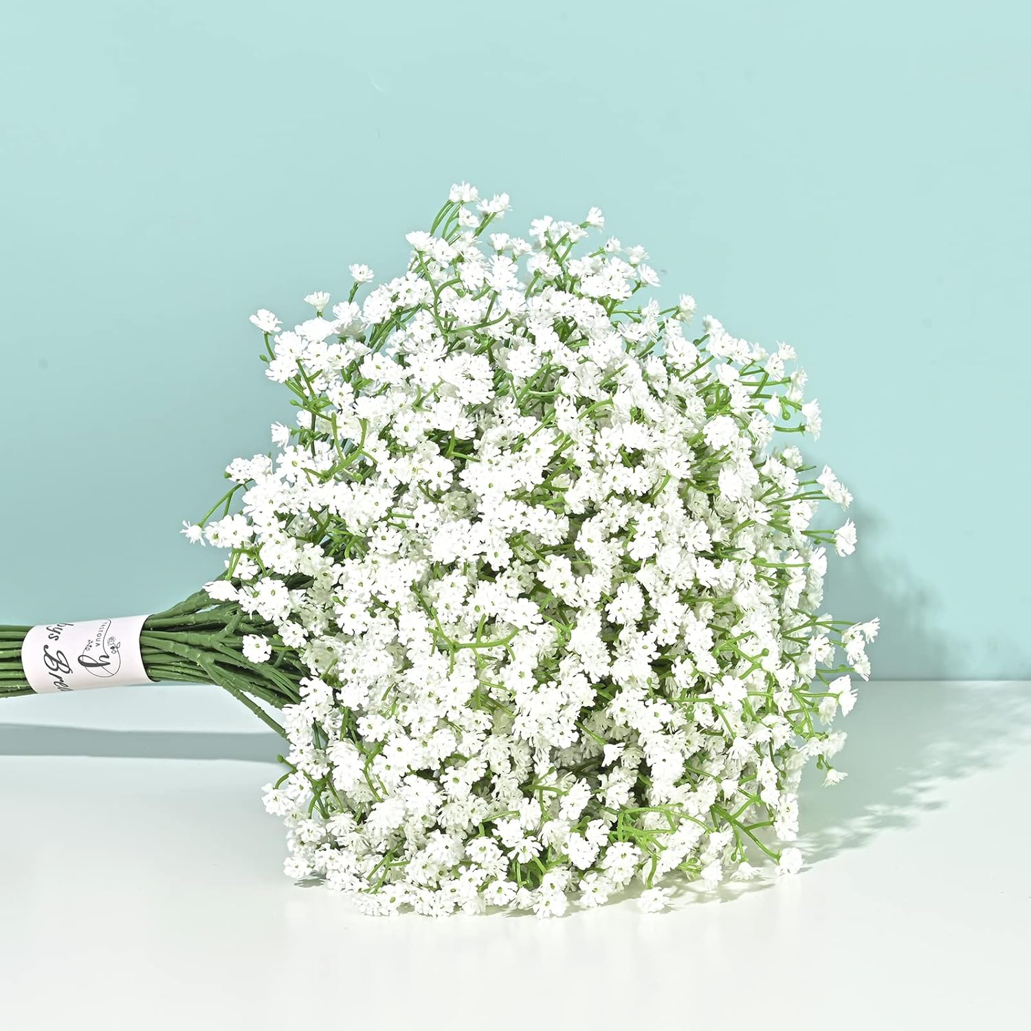 Yastouay Babys Breath Artificial Flowers, 6Pcs Fake White Babys Breath Flowers Artificial Bulk, Real Touch Faux Babies Breath Gypsophila Bouquet for Wedding Floral Arrangement Party Decor - Image 2