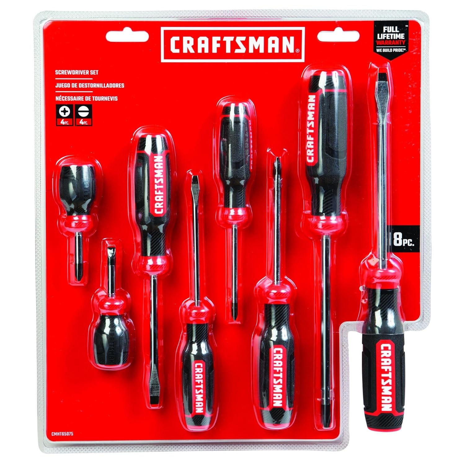 CRAFTSMAN Screwdriver Set, Bi-Material, 8 Piece Set (CMHT65075N) - Image 7