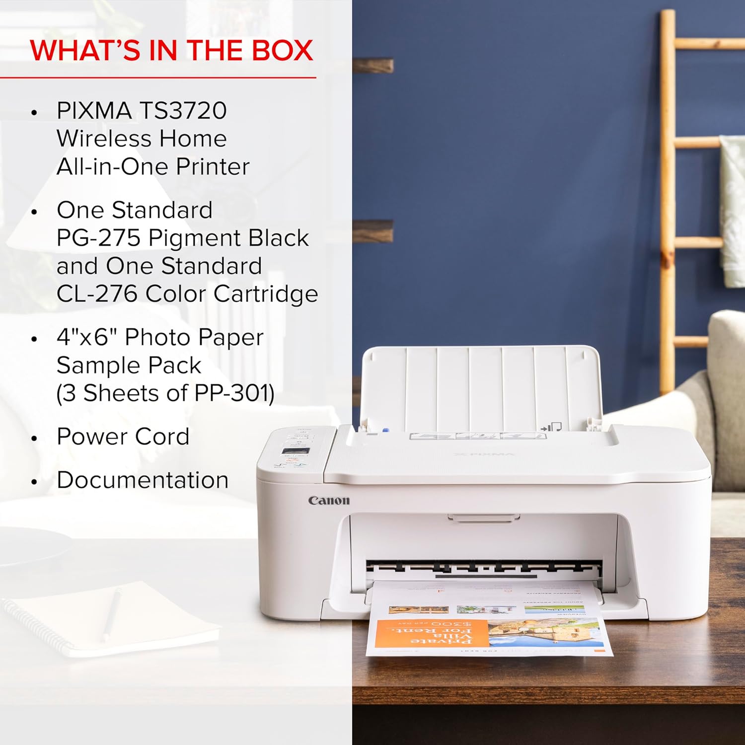 Canon PIXMA TS3720 Wireless All-in-One Printer (6671C022) - Image 9