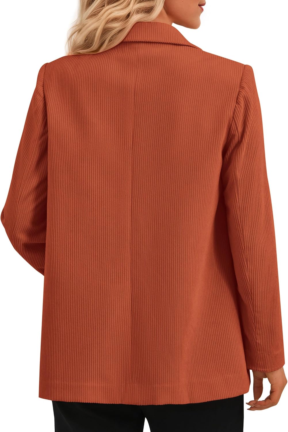 PRETTYGARDEN Women's Winter Corduroy Blazers Jackets Dressy Casual Ribbed Long Sleeve Lapel Fashion Work Business Outerwear - Image 3