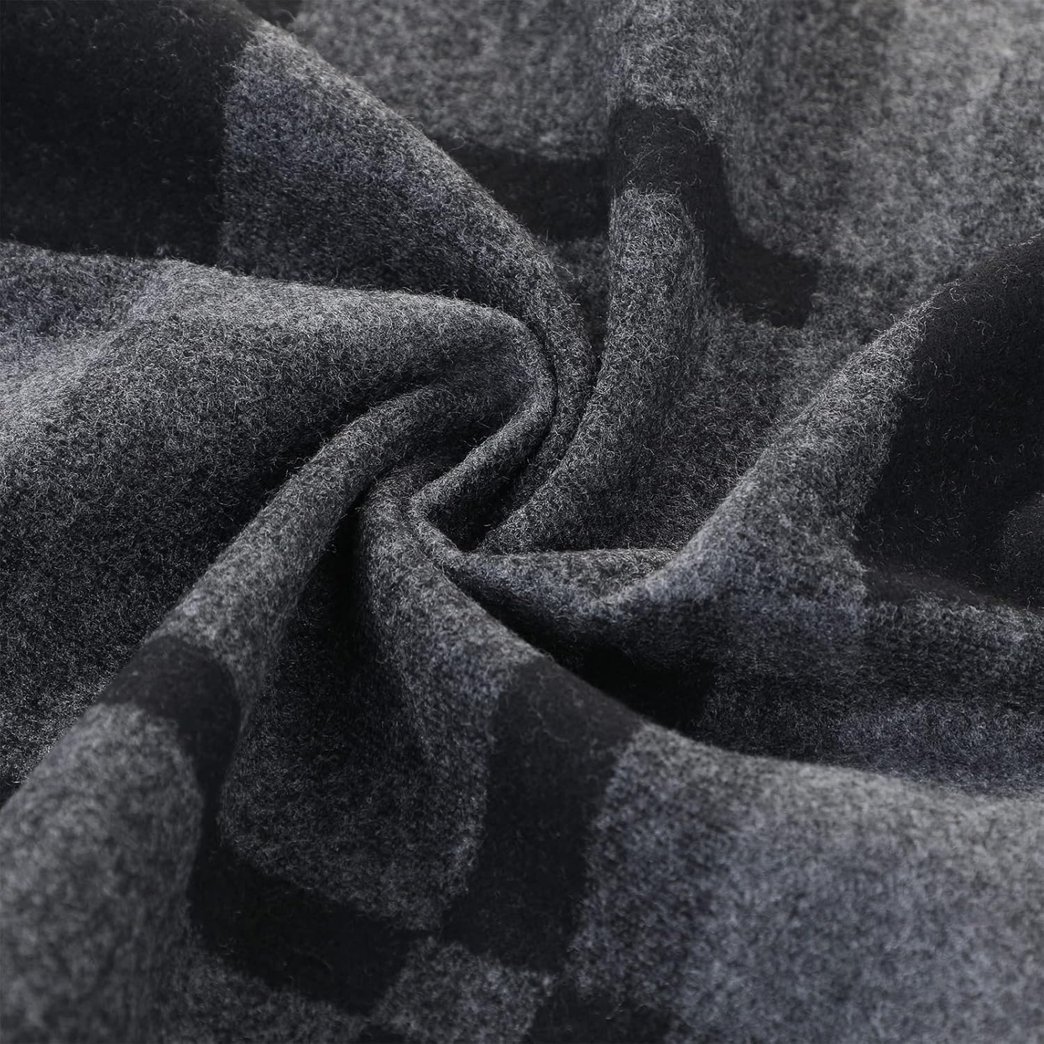 American Trends Mens Winter Warm Long Soft Scarf Plaid Tassel Scarf for Men Soft Classic Scarves - Image 5