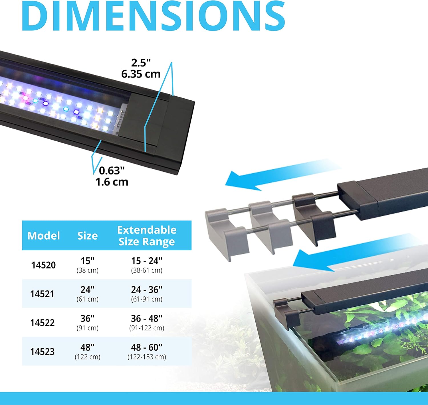 Fluval Plant 3.0 LED Planted Aquarium Lighting, 32 Watts, 24-34 Inches - Image 8