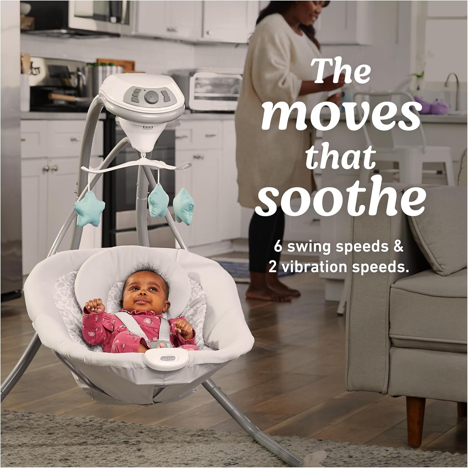 Graco Simple Sway Swing, Ivy - Image 6