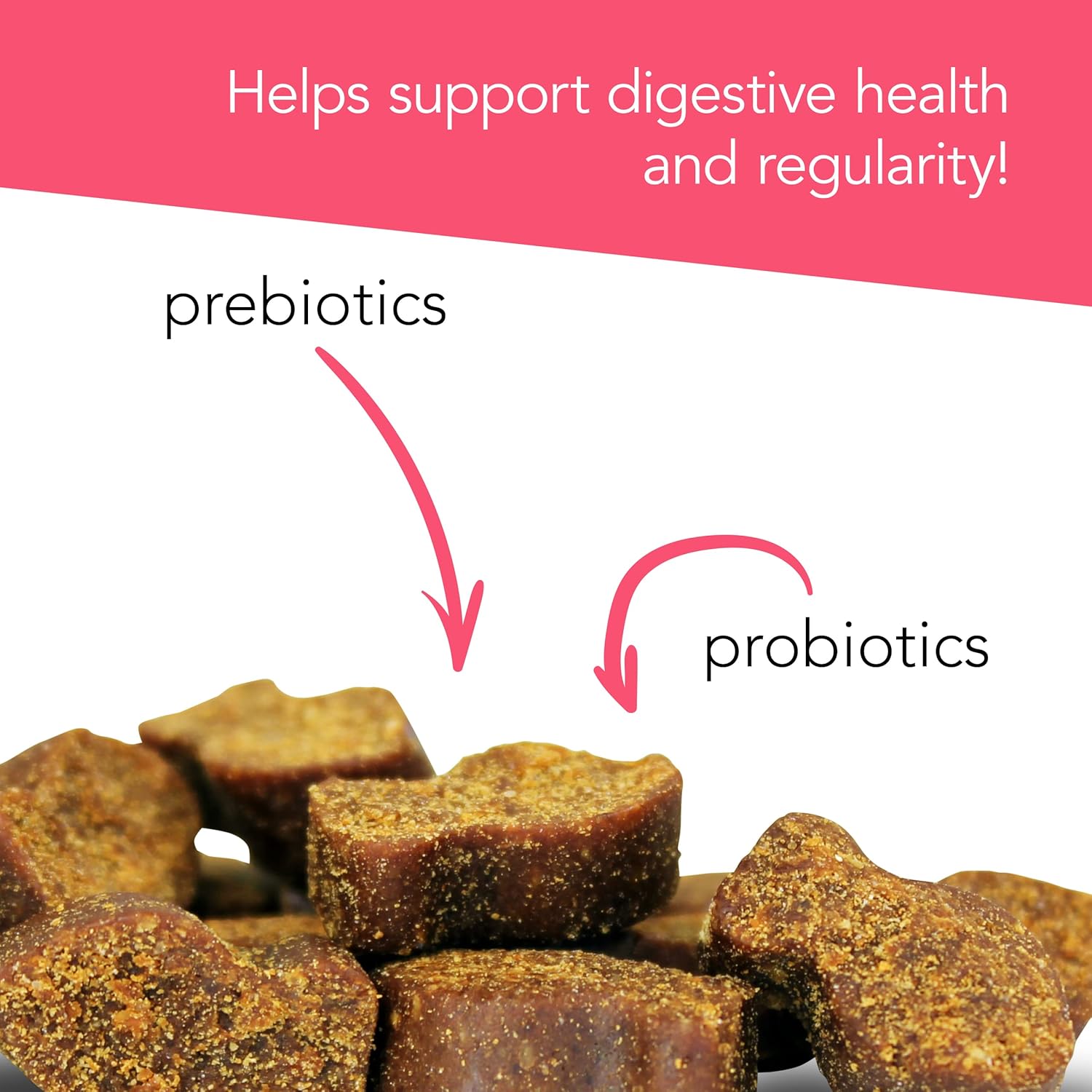 VetriScience Extra Strength Gut Health Probiotics for Cats, Digestion Support, Gas & Diarrhea, Itchy Dogs, Cough, Immune Support, 120 Million CFU per Chew, 60 Chews - Image 5