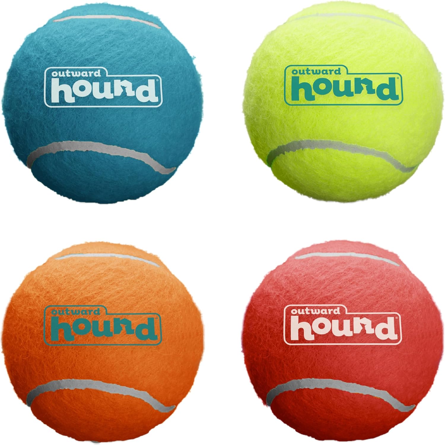 Outward Hound Squeaker Ballz Fetch Dog Toy, Medium - 4 Pack - Image 2