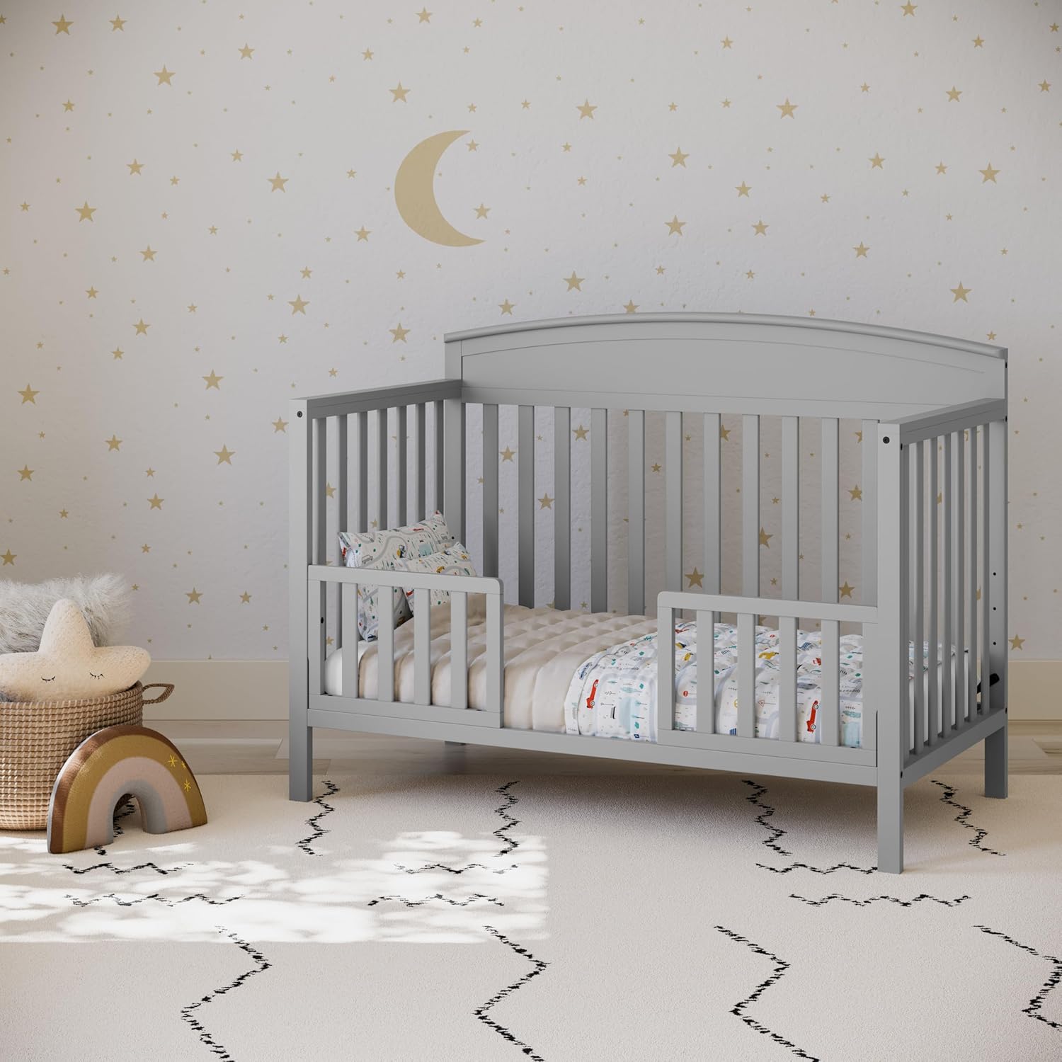 Graco Benton 5-in-1 Convertible Crib (Pebble Gray) – GREENGUARD Gold Certified, Converts from Baby Crib to Toddler Bed, Daybed and Full-Size Bed, Fits Standard Full-Size Crib Mattress - Image 4