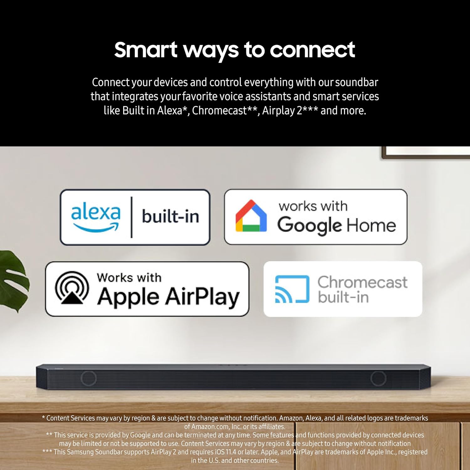 SAMSUNG HW-Q910D 9.1.2 ch Soundbar w/Dolby Audio, Surround Sound Expansion, Adaptive Sound, Wireless Subwoofer, 2024 - Image 8