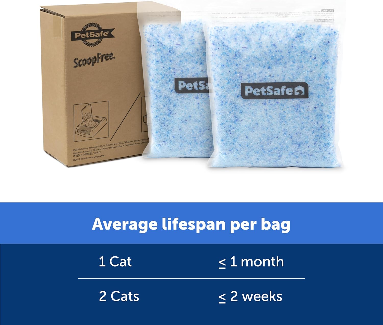 PetSafe ScoopFree Odor Control Crystal Cat Litter, Fresh Scent, 4.3 Lb Bag, Pack of 2 - Image 6