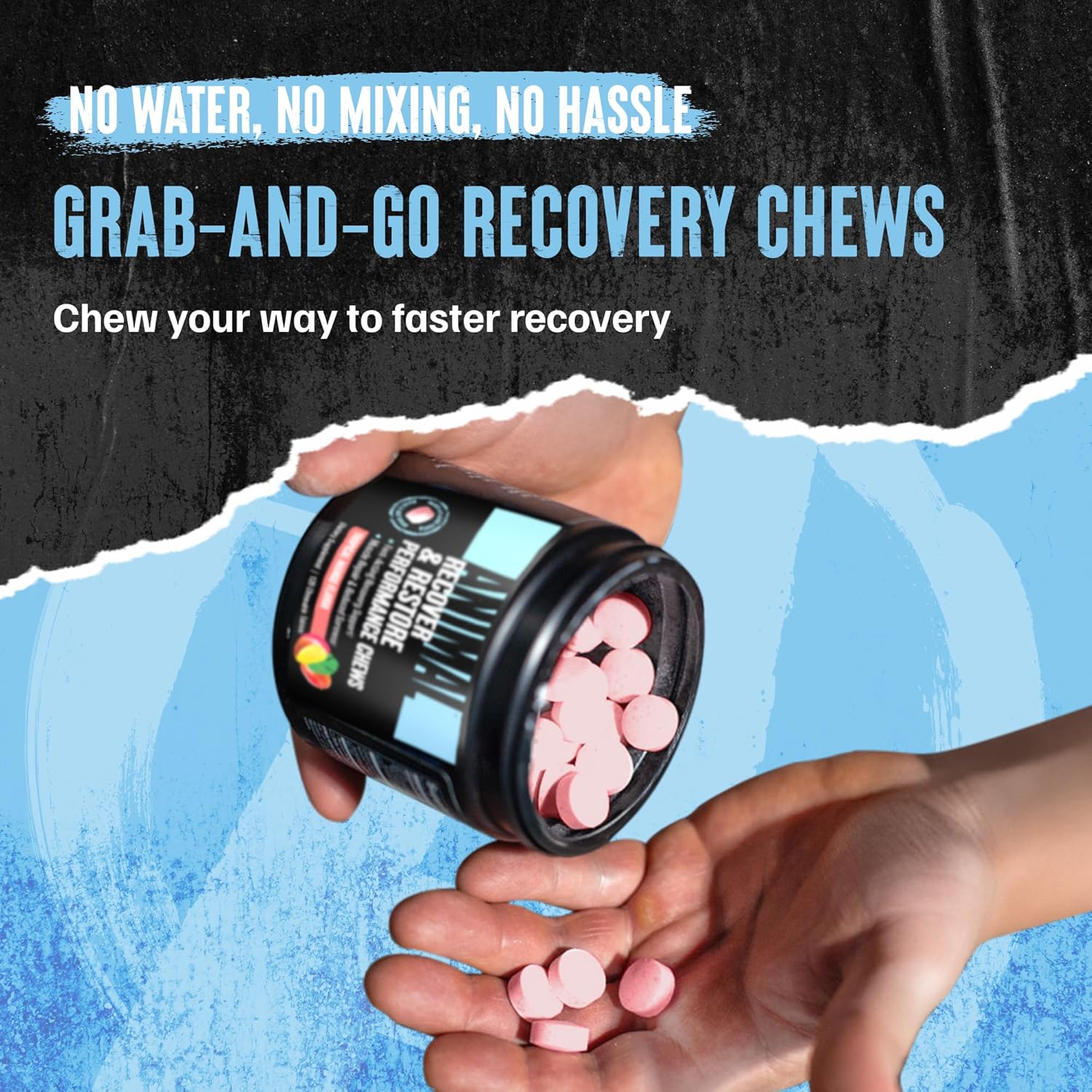 Animal Recovery Chews, Fast Acting Recovery with BCAA, Taurine and Glutamine for Muscle Repair and Hydration - Convenient and Delicious Chews Format - Image 5