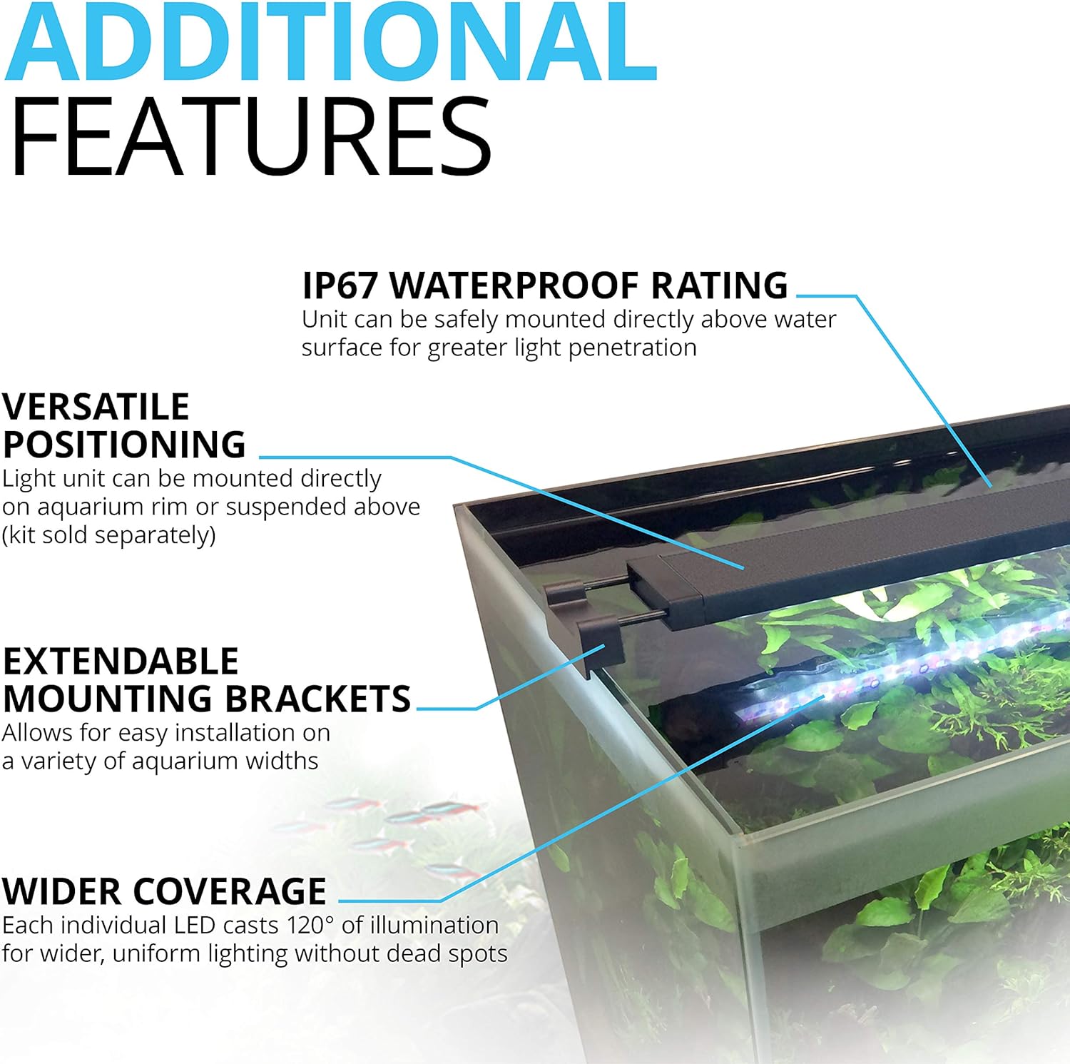 Fluval Plant 3.0 LED Planted Aquarium Lighting, 32 Watts, 24-34 Inches - Image 7