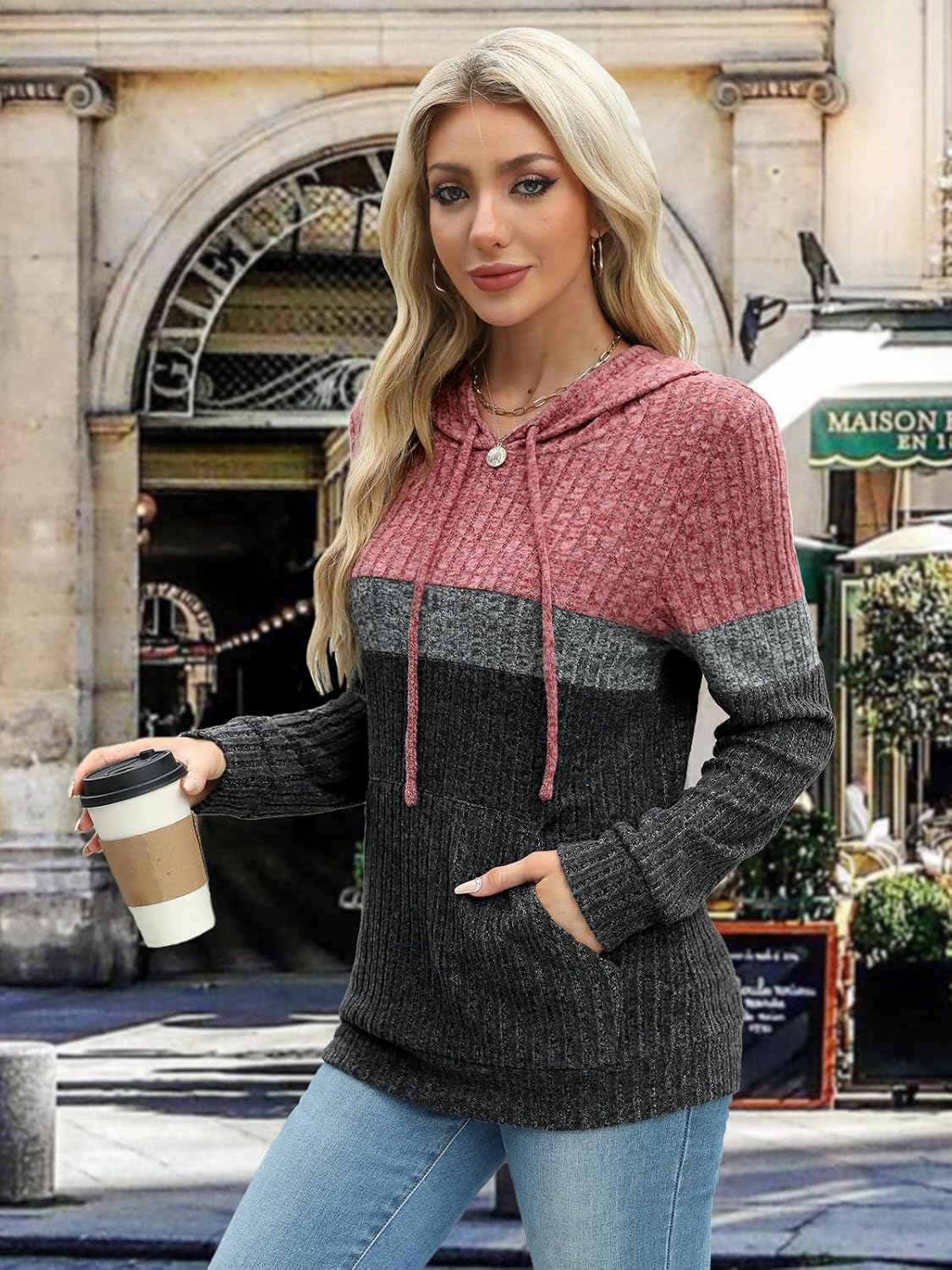 Sweaters for Women Fall Tops Long Sleeve Hoodie Ladies Sweatshirts Pullover Blouses Loose Casual Fashion Clothes - Image 7