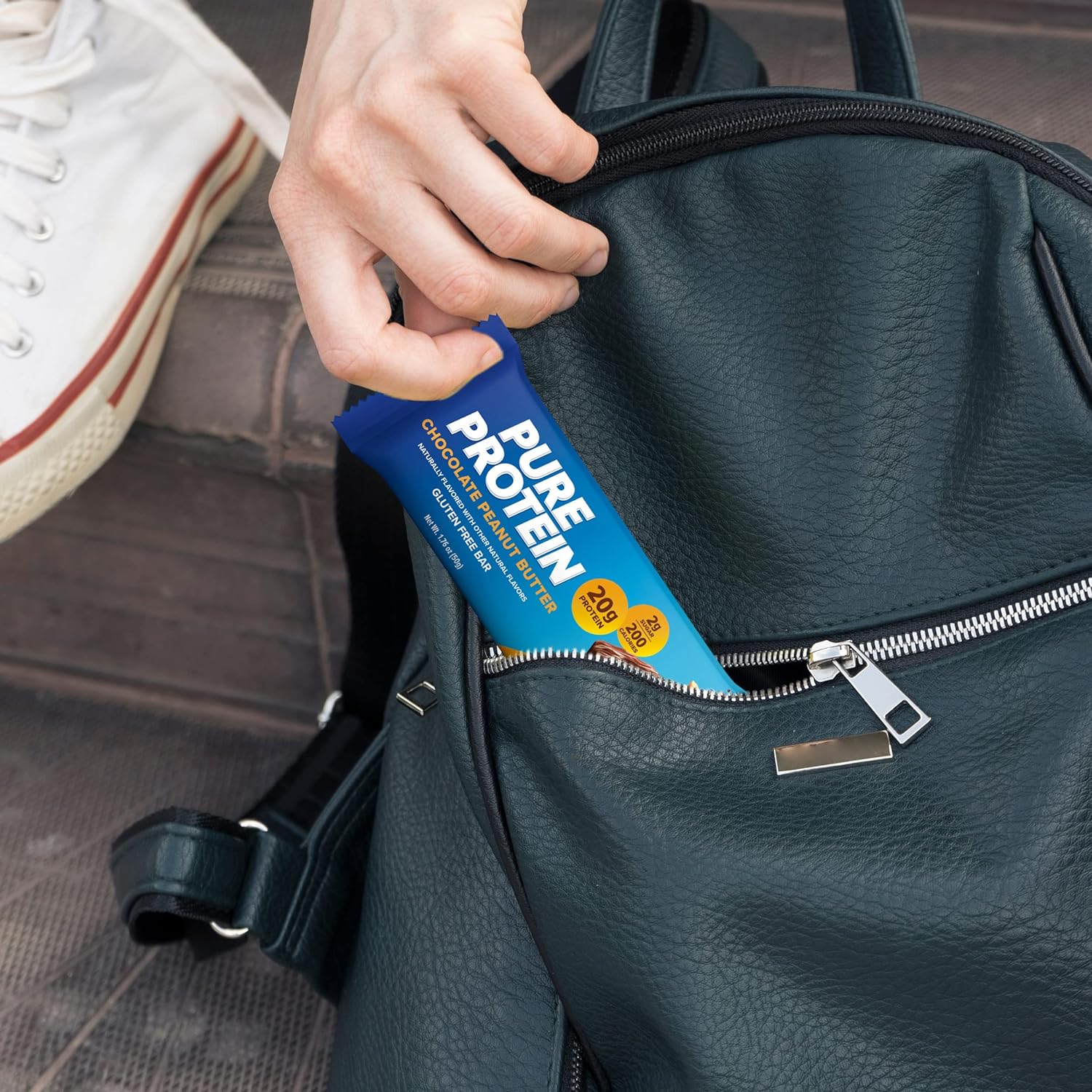 Pure Protein Bars, High Protein, Nutritious Snacks to Support Energy, Low Sugar, Gluten Free, Chocolate Peanut Butter, 1.76oz, 12 Count (Packaging May Vary) - Image 7