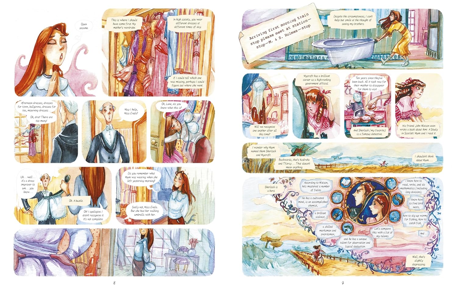 Enola Holmes: The Graphic Novels: The Case of the Missing Marquess, The Case of the Left-Handed Lady, and The Case of the Bizarre Bouquets (Volume 1) - Image 6