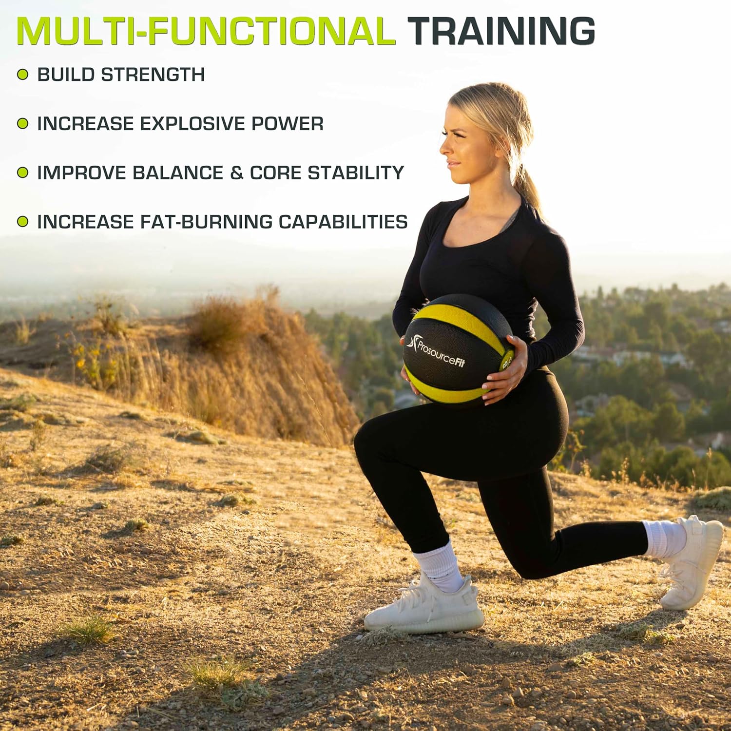 ProsourceFit Weighted Medicine Ball for Full Body Workouts - Image 5