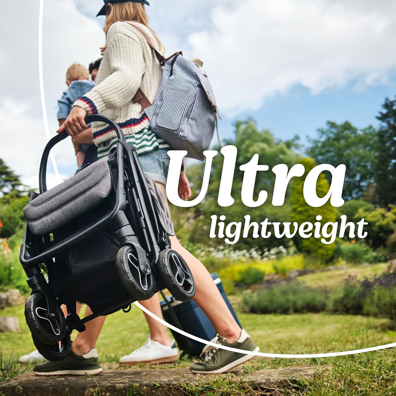 Graco Ready2Jet Compact Stroller – Overhead Friendly Compact Travel Stroller with Automatic Fold, Kingston - Image 4