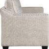 3 Pieses Mid-Century Modern Sofa Sets Linen Fabric Tufted Back Sofa&Couch Include 3 Seaters Couch, Loveseat and Armchair with Rivets Rivets for Home Apartment Office Living Room Furniture Sets - Image 10