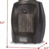 BLACK+DECKER Portable Space Heater, Room Space Heater with Carry Handle for Easy Transport - Image 8